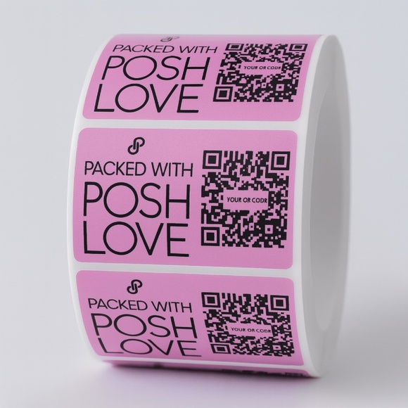 Custom Closet Name Sticker Roll 100 PCS 2.25″×1.25″ Personalized QR-Code Labels - Picture 2 of 6